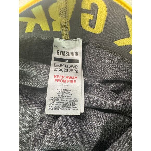 Gymshark Women Yellow Compression Shorts Performance Training Activewear Size M - Picture 4 of 4